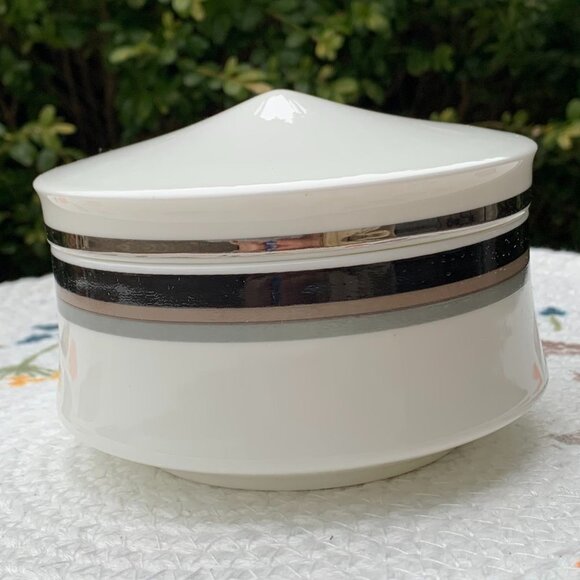 Vtg 70s MIKASA Noir Sugar & Creamer Set - Picture 2 of 13